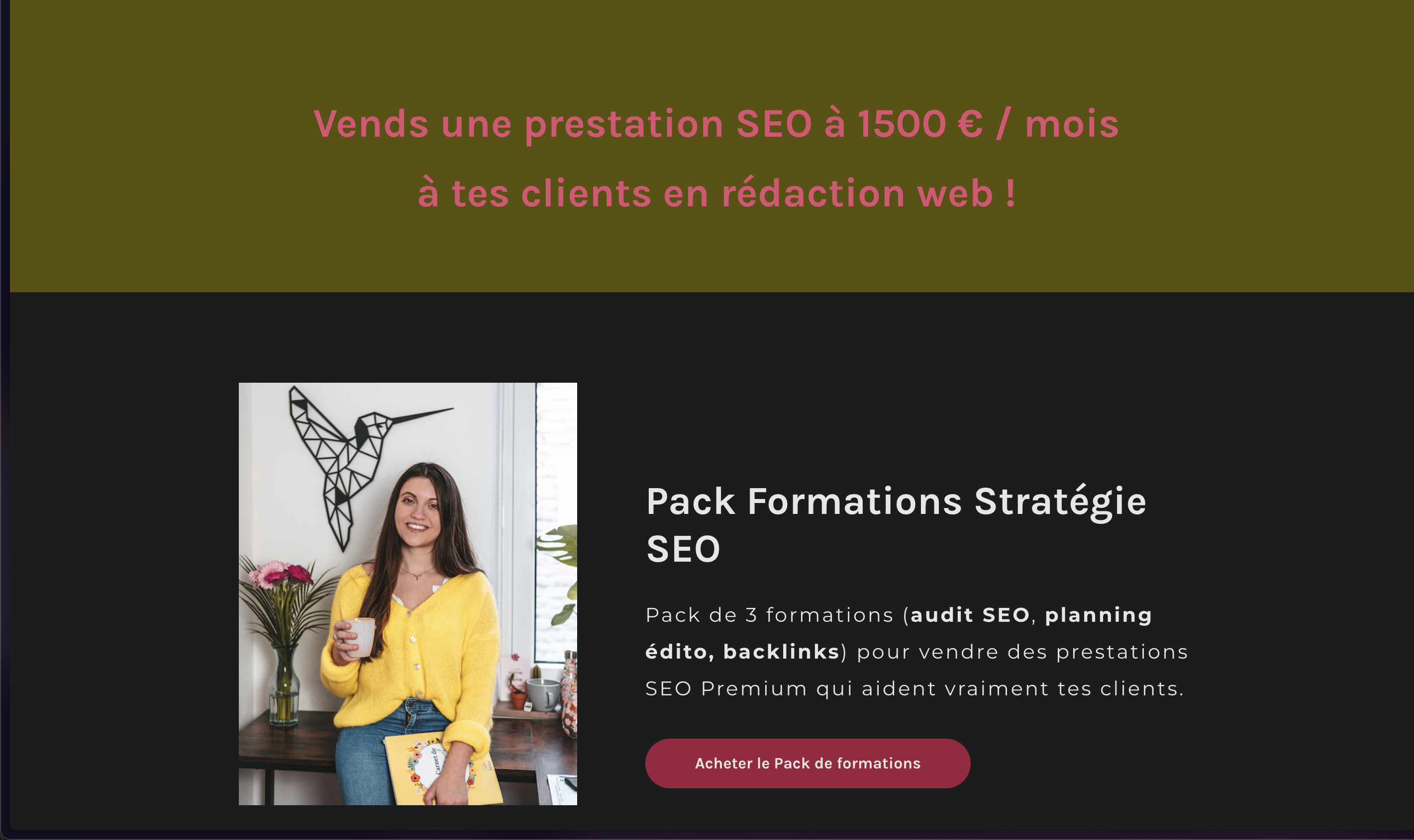 Vends une prestation SEO à 1500 € / mois à tes clients en rédaction web ! 